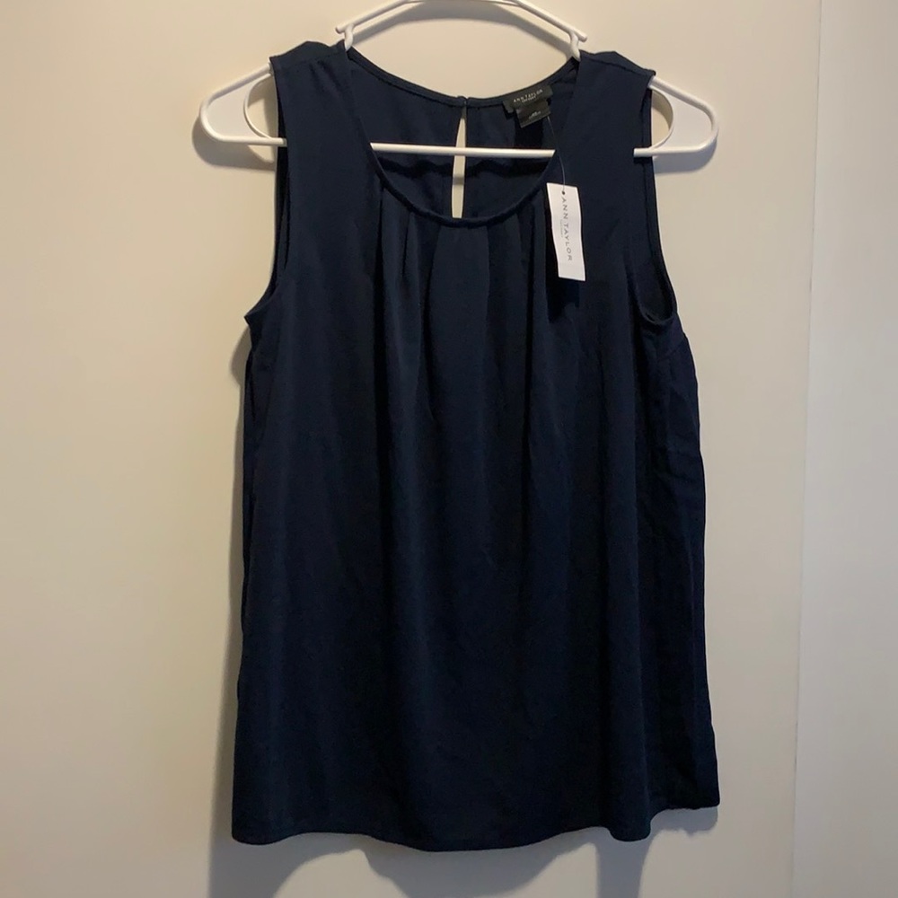 Navy Ann Taylor Blouse